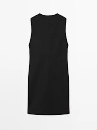 Short dress with button details