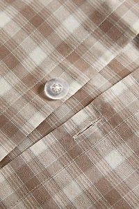 CHILDREN'S CHECK FLANNEL FITTED SHEET