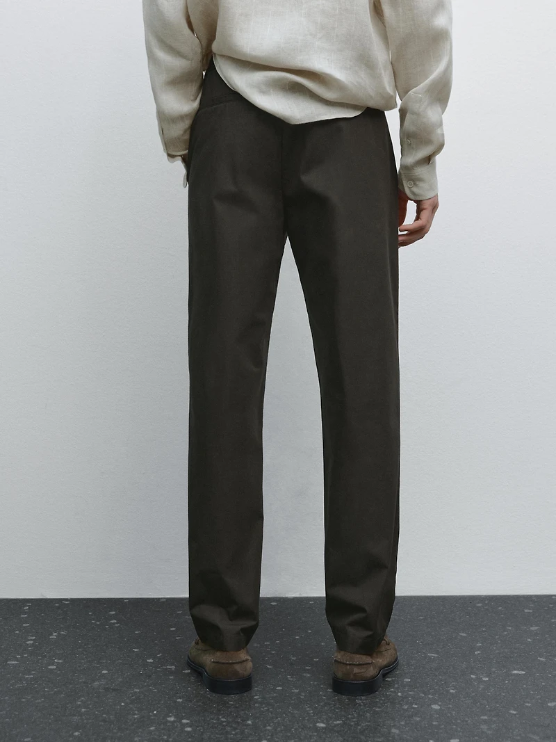 Semi-jogger fit trousers