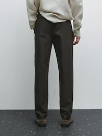 Semi-jogger fit trousers