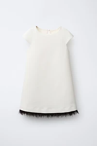 DETACHABLE FEATHER DRESS