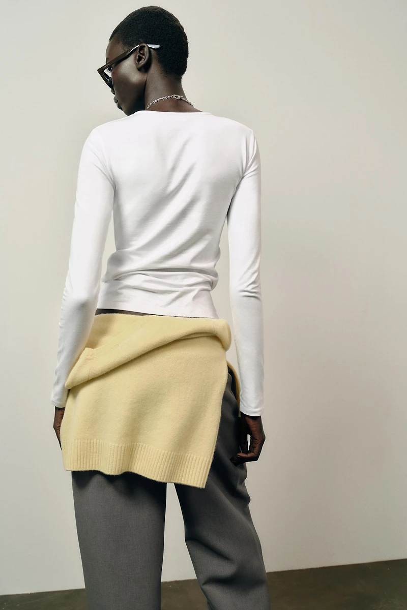T-SHIRT BASIQUE EN COTON