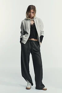 PANTALON PALAZZO AVEC NŒUD