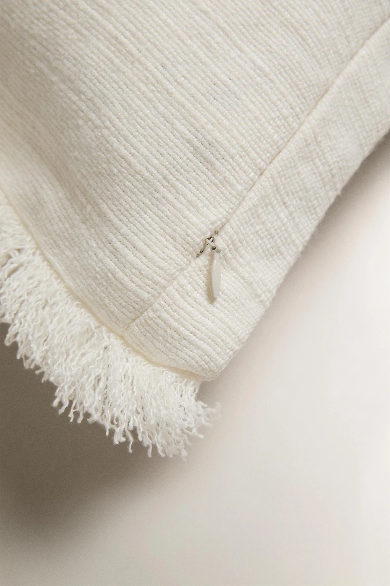 HEAVY LINEN THROW PILLOW COVER