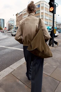 FAUX SUEDE JACKET