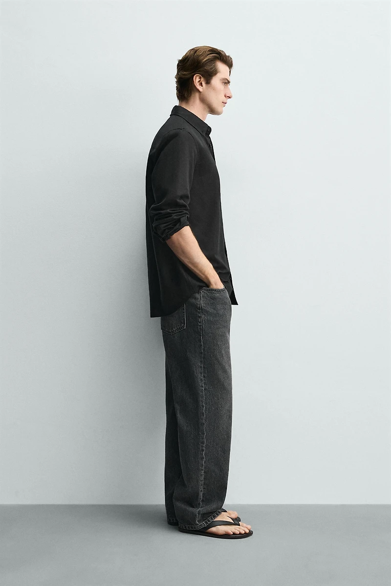 CHEMISE REGULAR FIT LIN - COTON