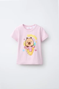 T-SHIRT CÔTELÉ CAPIBARA CAPYFUN ©