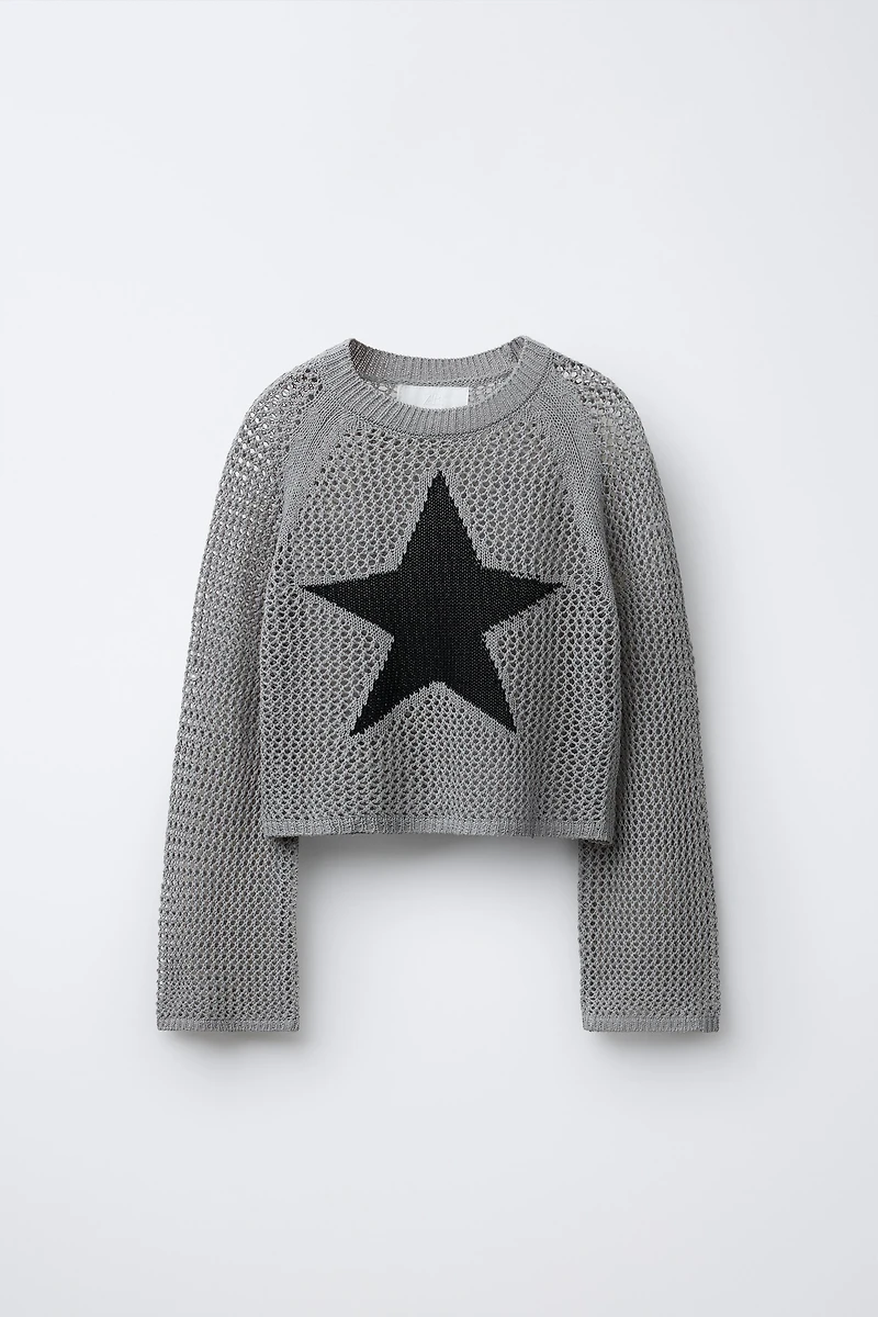 STAR MESH SWEATER