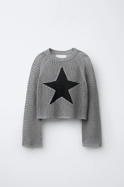 STAR MESH SWEATER