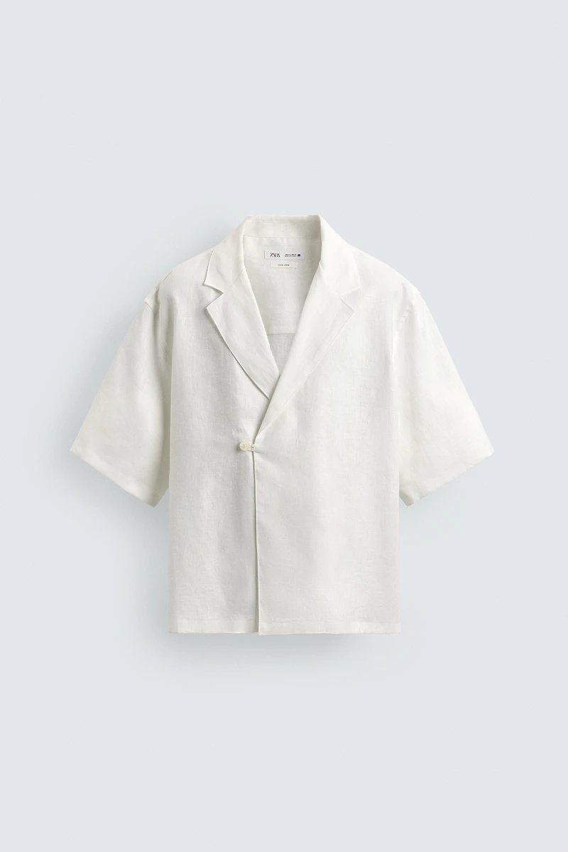 100% LINEN KIMONO SHIRT