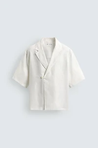 100% LINEN KIMONO SHIRT