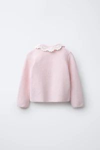 CROCHET COLLAR CARDIGAN