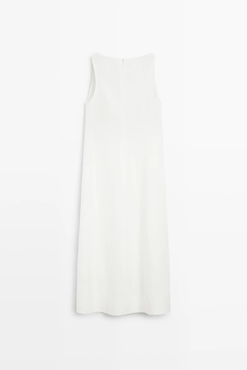 Robe encolure américaine 100 % lin