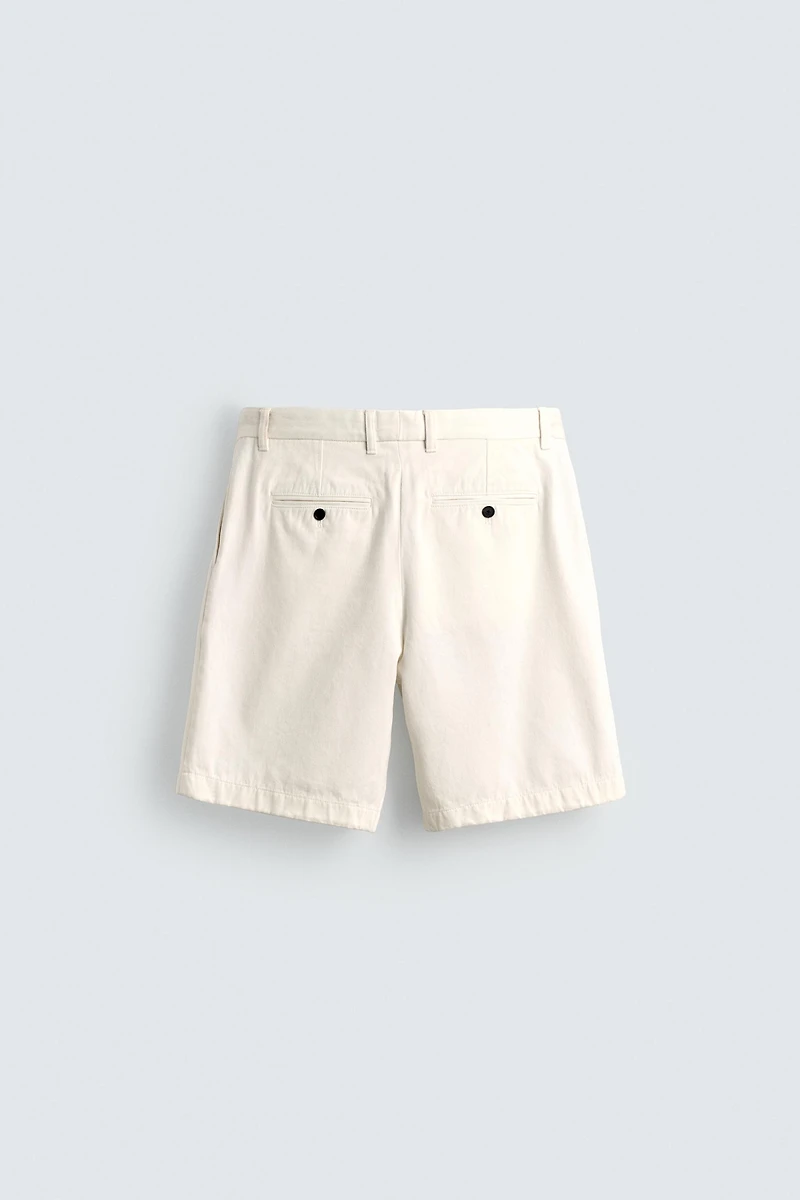 BERMUDA COUPE DÉCONTRACTÉE PLIS AARON LEVINE X ZARA