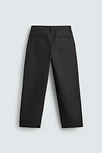 STRIPED TEXTURED CHINO PANTS