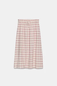 PLAID MIDI SKIRT ZW COLLECTION