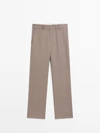 100% wool tailored fit trousers - LIMITED