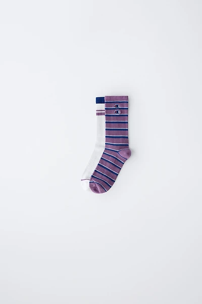 CHAUSSETTES MONTANTES RAYURES ET BANDES CHAMPION ® X ZARA
