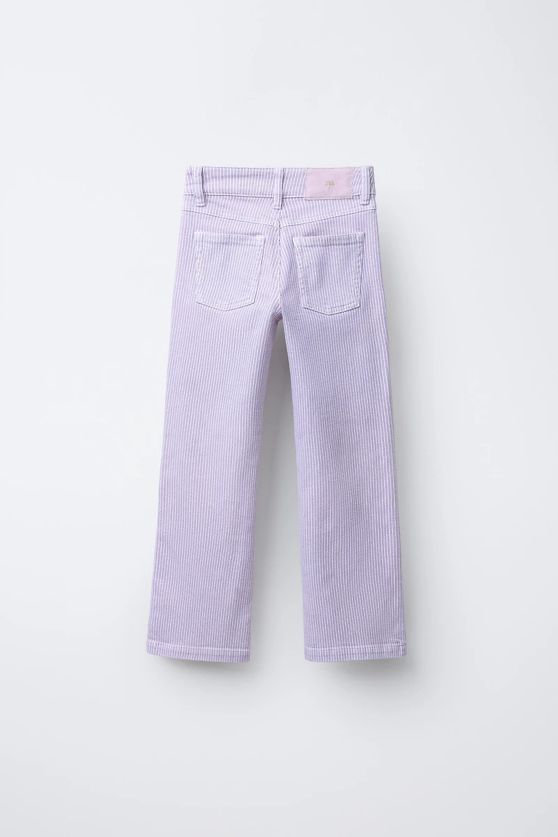 PANTALON DROIT À RAYURES