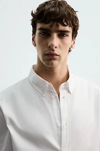 REGULAR FIT TEXTURED SHIRT