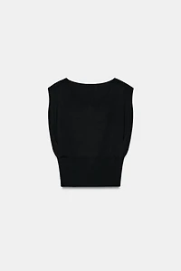 FITTED WAIST KNIT TOP