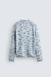 CONTRAST TEXTURED JUMPER