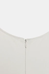 ZW COLLECTION PLEATED POPLIN DRESS