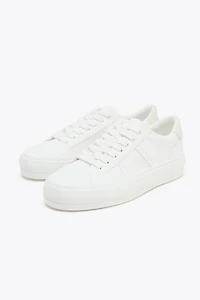 TOPSTITCHING DETAIL SNEAKERS