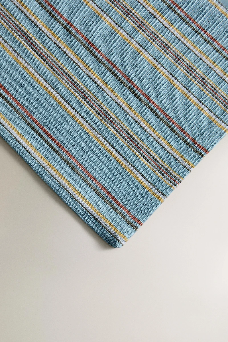 SET OF COTTON NAPKINS WITH MULTICOLORED STRIPES (SET 4)