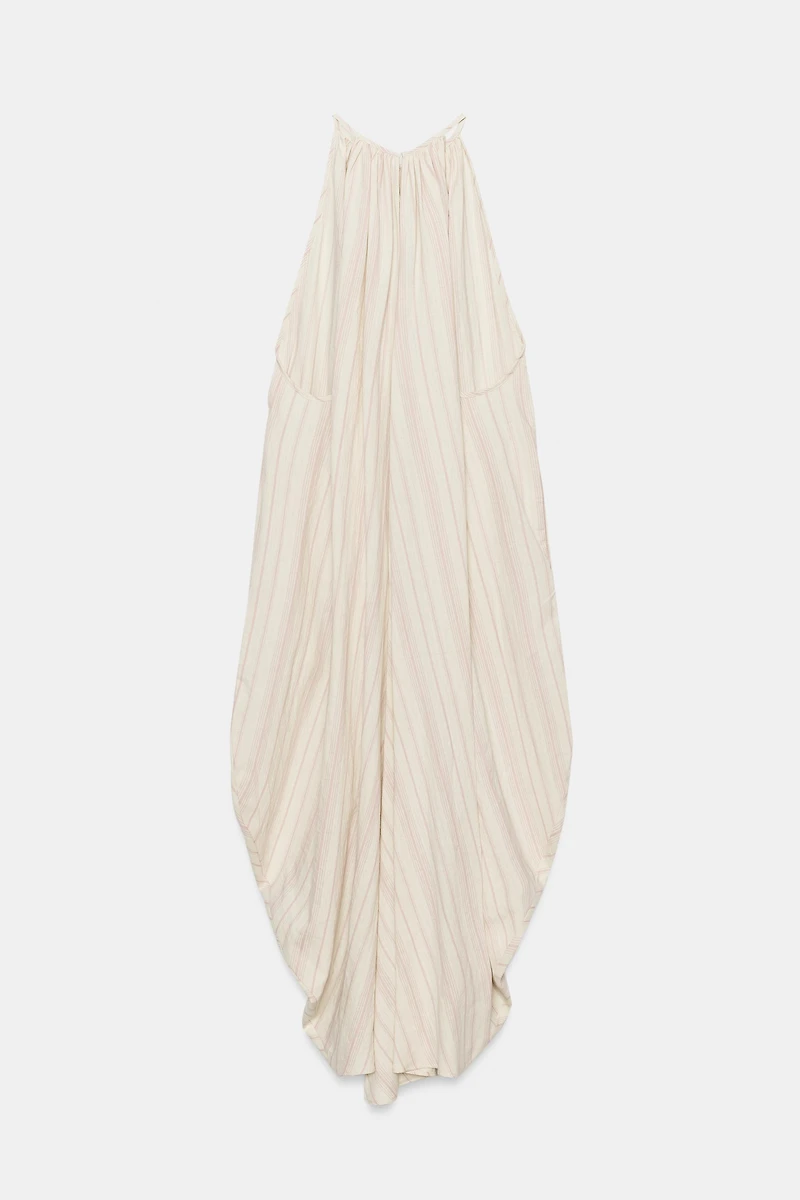 HALTER DRESS WITH LINEN ZW COLLECTION