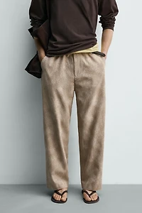 JACQUARD RELAXED FIT CHINO PANTS