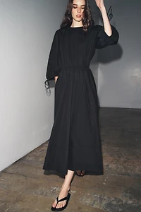 ZW COLLECTION RUCHED POPLIN DRESS