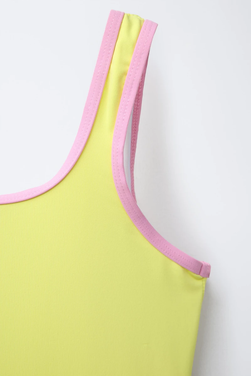 6-14 ANS/ MAILLOT DE BAIN DÉTAIL LISERÉS