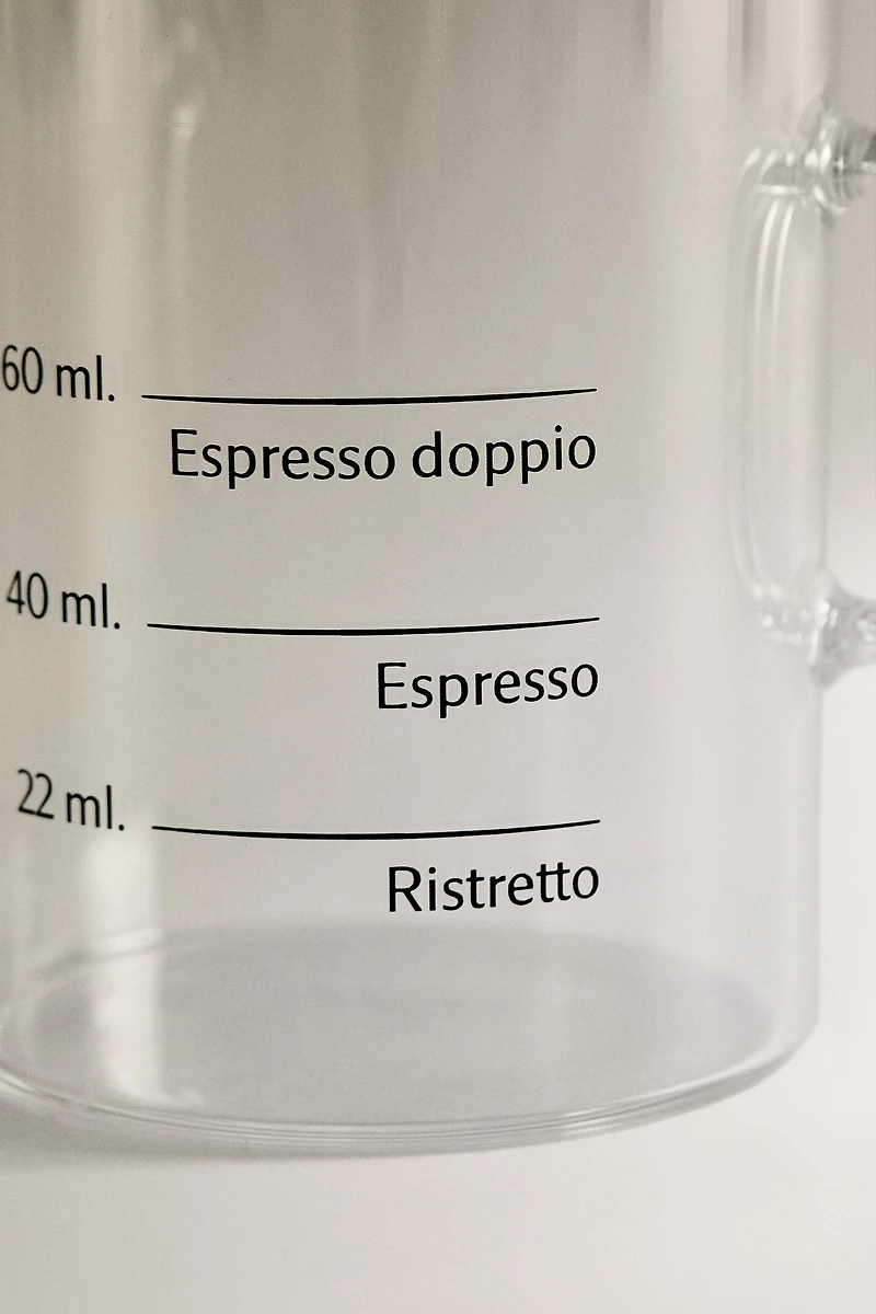 BOROSILICATE GLASS MUG WITH SILK SCREEN