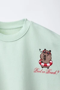 CAPYBARA CAPYFUN © PRINTED SWEATSHIRT