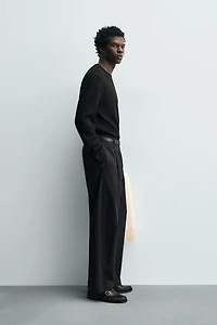 WAFFLE KNIT STRUCTURE T-SHIRT