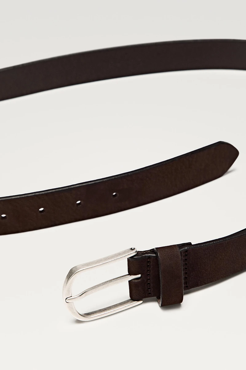 Ceinture cuir nubuck