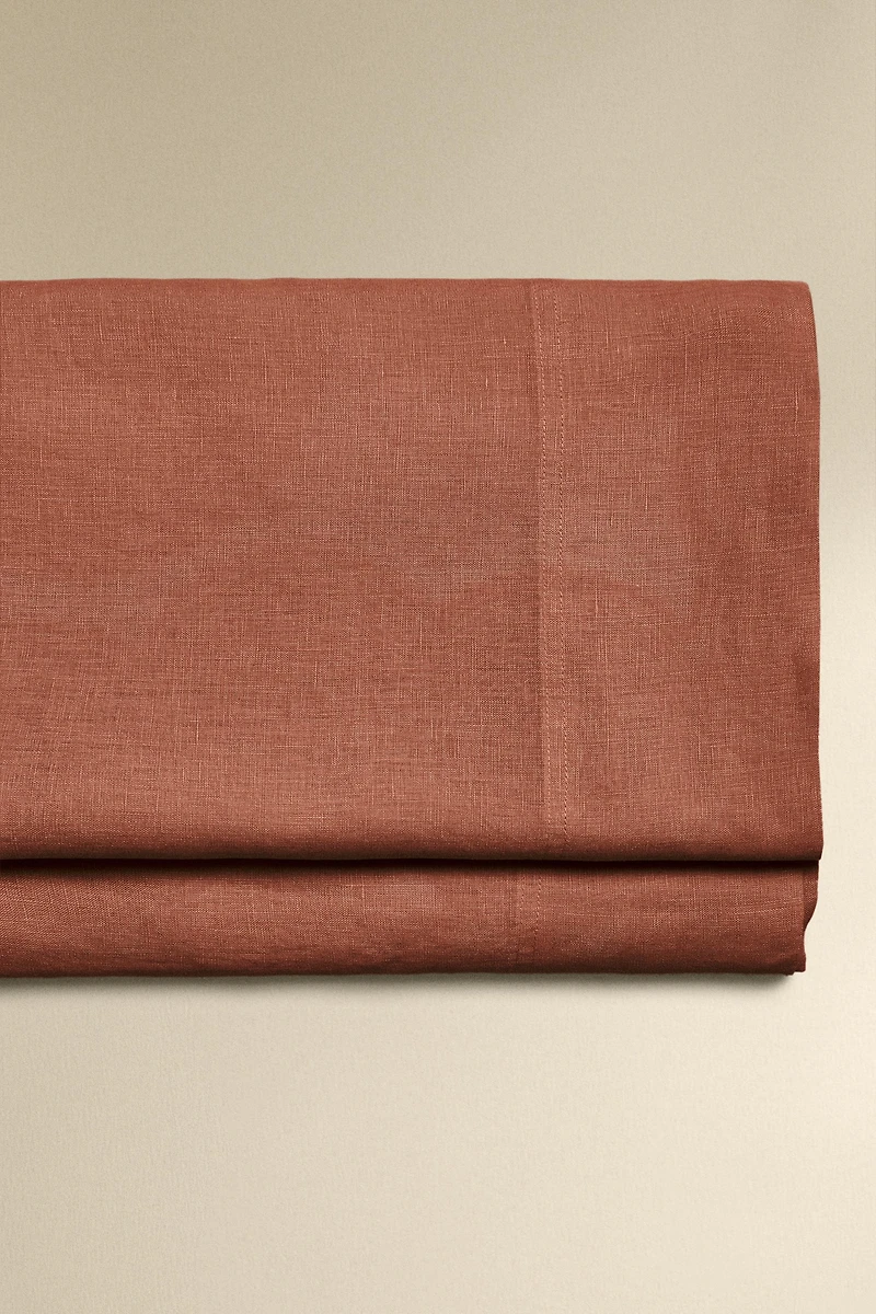WASHED LINEN FLAT SHEET (140 GXM²)