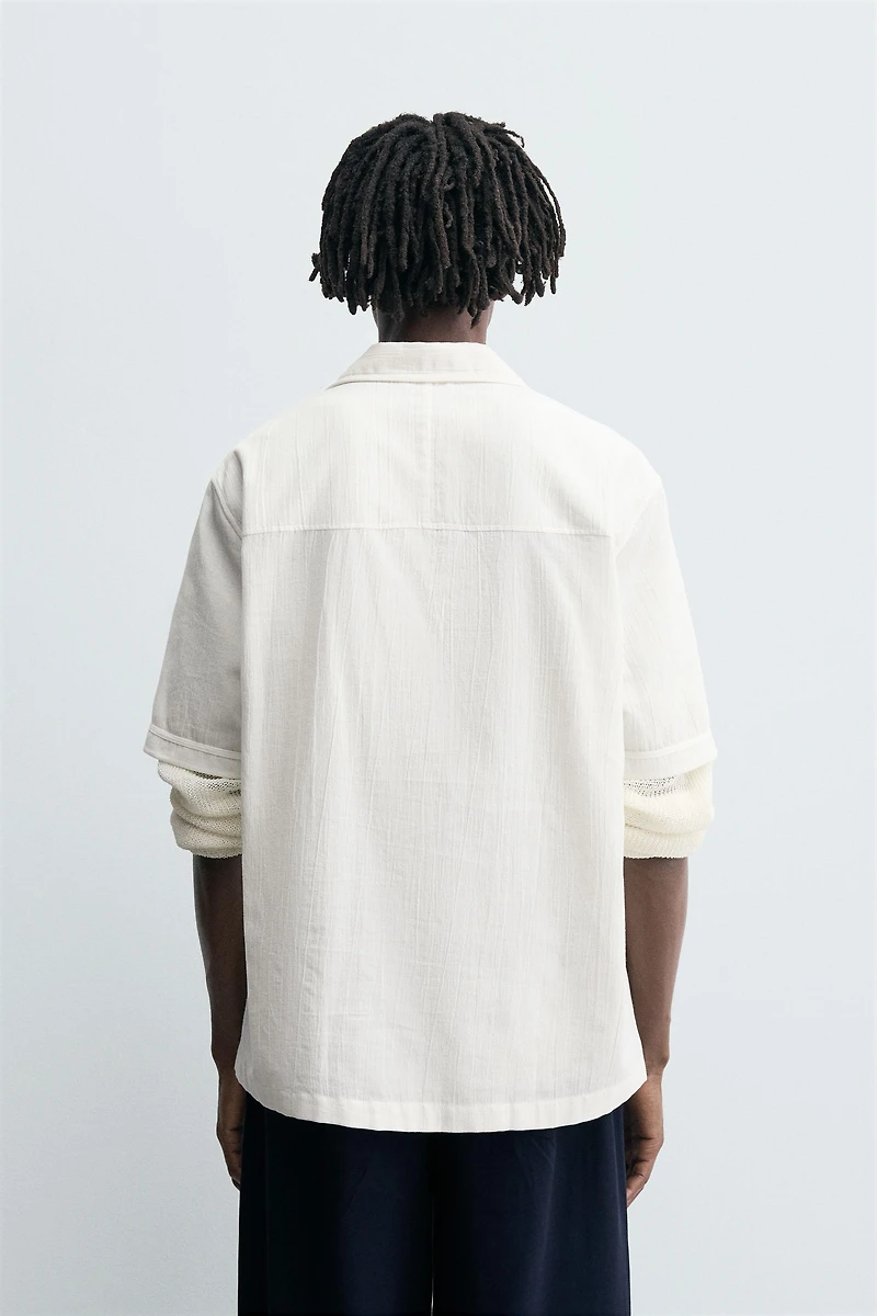 RELAXED FIT TEXTURED SHIRT