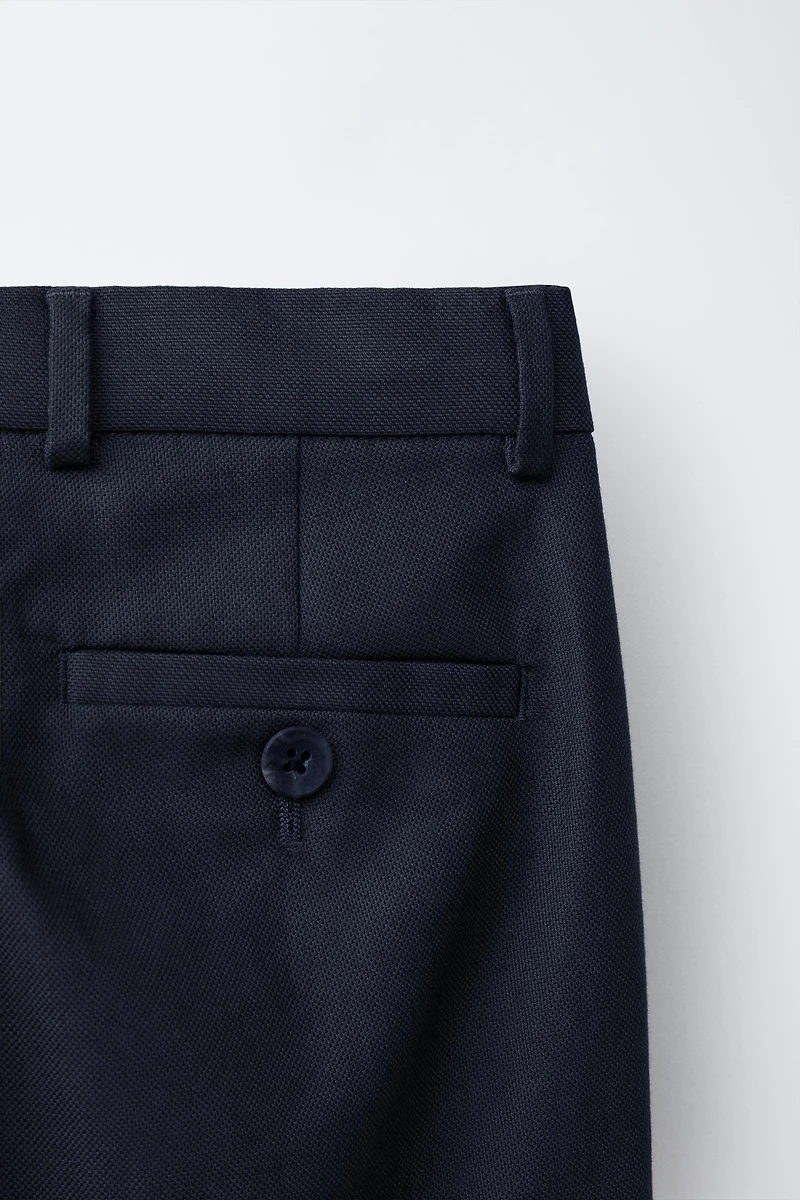 PANTALON DE COSTUME AVEC COTON ET LIN