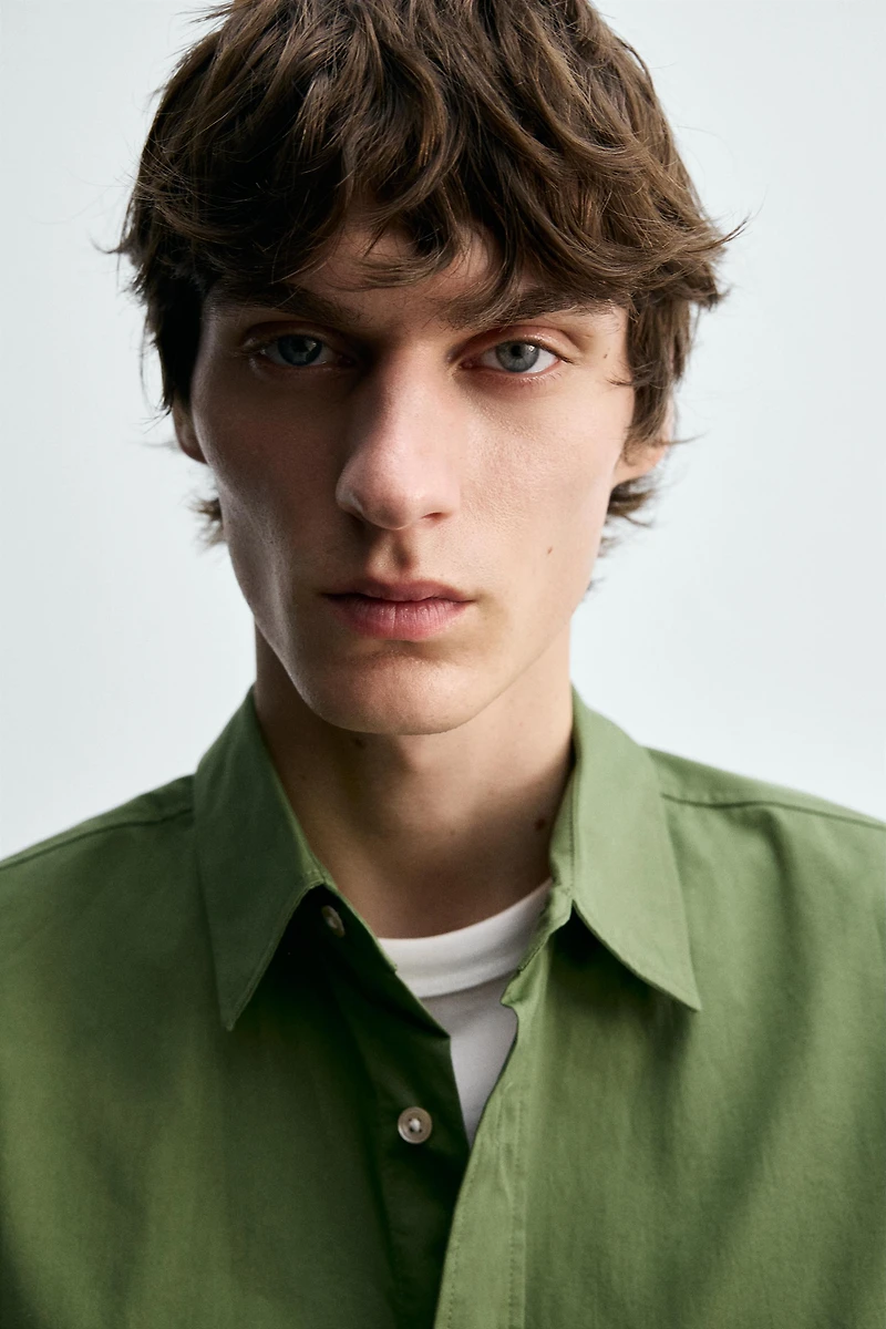 RELAXED FIT POPLIN SHIRT