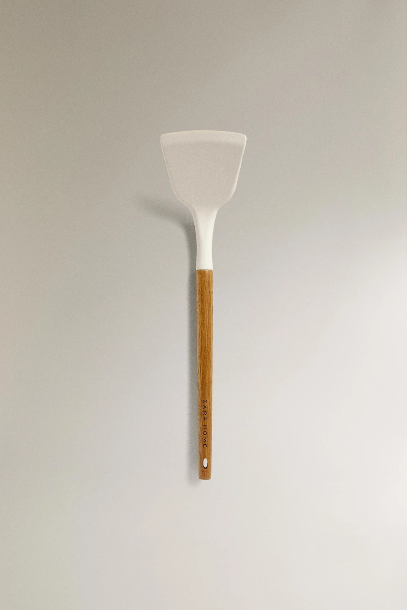 SPATULE EN SILICONE ET EN BOIS