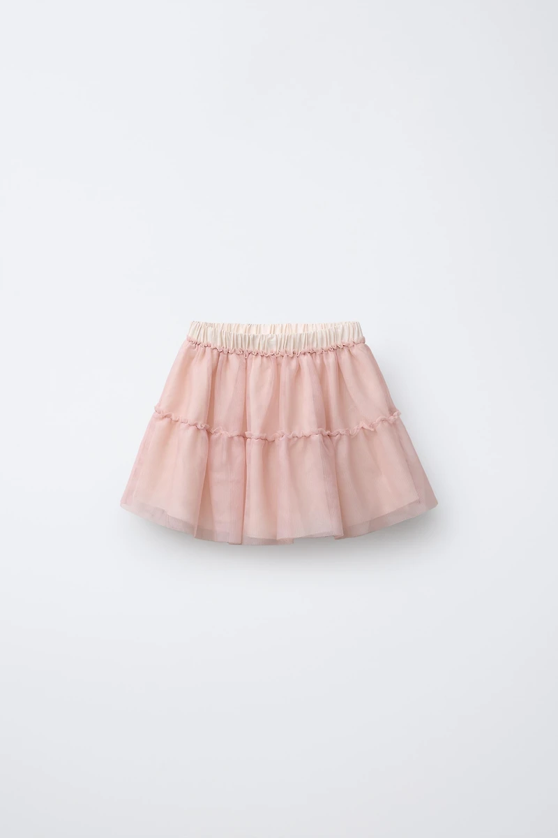 JUPE EN TULLE À VOLANT