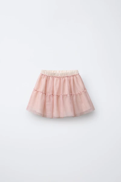 JUPE EN TULLE À VOLANT