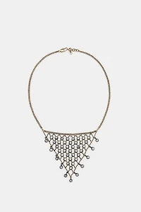 JEWELED TRIANGLE NECKLACE