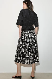 POLKA DOT CULOTTES WITH BELT