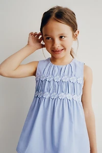 FLORAL PLEATED BLOUSE