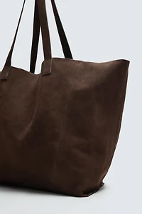 LEATHER SHOPPER BAG