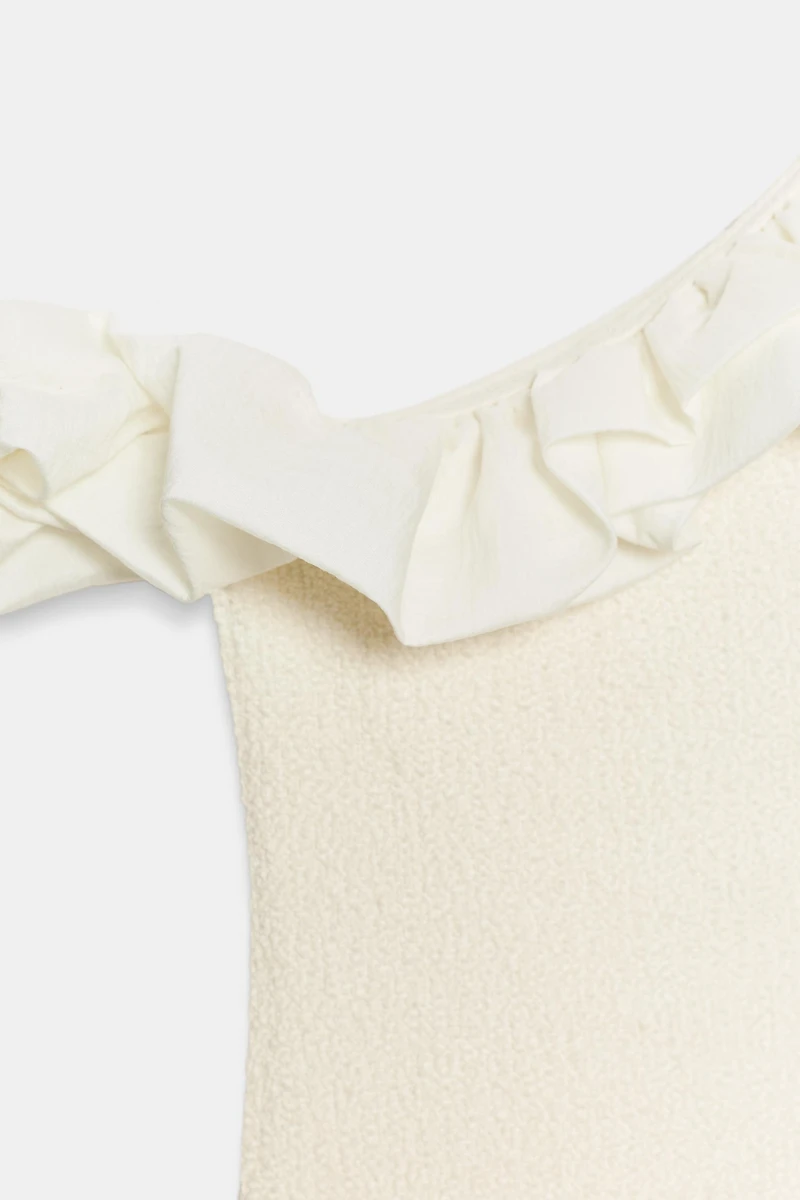 ASYMMETRIC BOUCLÉ TOP