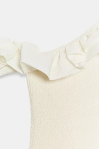 ASYMMETRIC BOUCLÉ TOP